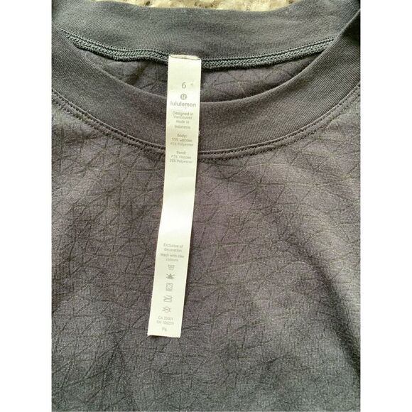 NWT NEW Lululemon Cinch Me Up Front Veil Black TANK TOP sz 6 - Picture 3 of 6